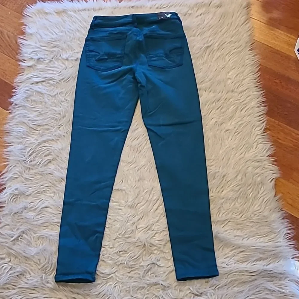 American‎ eagle outfitters teal cky high jegging size 2